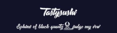 Tastysushi by Octotype  | Thomas Boucherie — Script Handwritten Font — thumbnail 2
