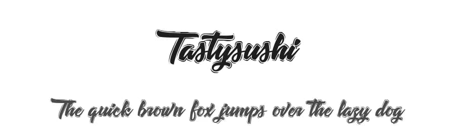Tastysushi by Octotype | Thomas Boucherie — Script Handwritten Font