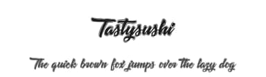 Tastysushi by Octotype  | Thomas Boucherie — Script Handwritten Font — thumbnail 1