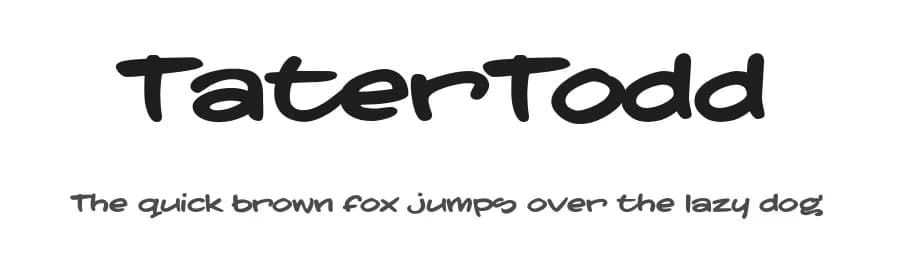 TaterTodd by JOEBOB graphics — Script Handwritten Font