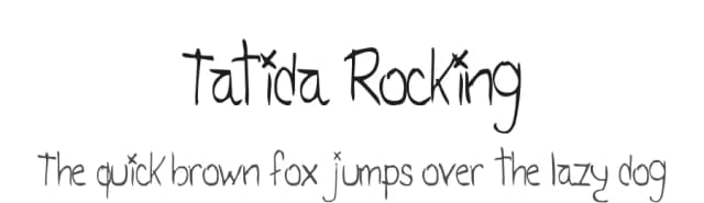 Tatida Rocking by Juan Casco — Script Handwritten Font