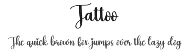 Tattoo by Scratchones — Script Handwritten Font — thumbnail 1