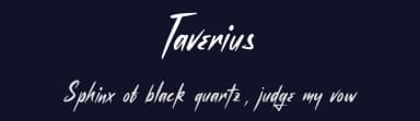 Taverius by Letterhend Studio — Script Handwritten Font — thumbnail 2