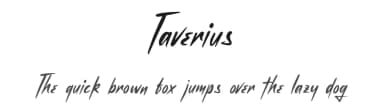 Taverius by Letterhend Studio — Script Handwritten Font — thumbnail 1