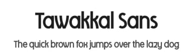 Tawakkal Sans by Twicolabs Fontdation — Sans Serif Font — thumbnail 1