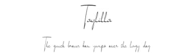 Taylilla by Jadatype — Script Handwritten Font — thumbnail 1