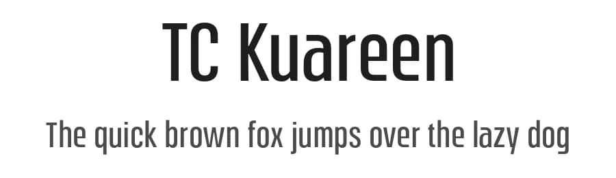TC Kuareen by Type Colony — Sans Serif Font