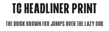TC Headliner Print by Tom Chalky — Sans Serif Font — thumbnail 1