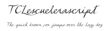 TCLescuelerascript by Rodrigo Ramírez — Script Handwritten Font — thumbnail 1