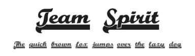 Team Spirit by Nick's Fonts — Script Handwritten Font — thumbnail 1