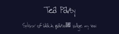 Tea Party by Xerographer Fonts — Script Handwritten Font — thumbnail 2