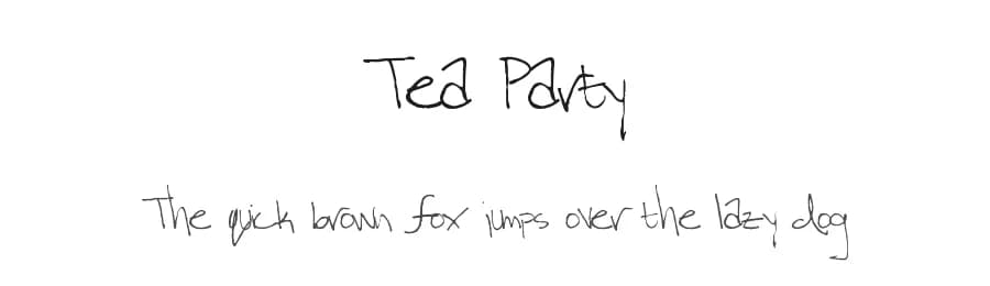 Tea Party by Xerographer Fonts — Script Handwritten Font
