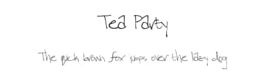 Tea Party by Xerographer Fonts — Script Handwritten Font — thumbnail 1
