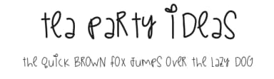 Tea Party Ideas by Des Gomez — Script Handwritten Font — thumbnail 1