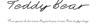 Teddy Bear by JSH creates — Script Handwritten Font — thumbnail 1