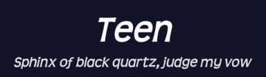 Teen by Typodermic Fonts — Sans Serif Font — thumbnail 2