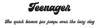 Teenager by Topan Sofyan — Script Handwritten Font — thumbnail 1