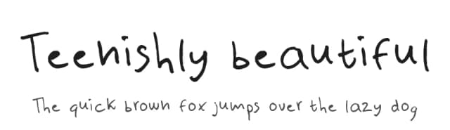 Teenishly beautiful by FontPanda — Script Handwritten Font