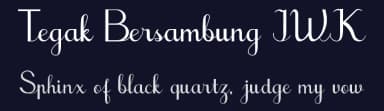 Tegak Bersambung IWK by Bayu Prahara — Script Handwritten Font — thumbnail 2