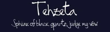 Tehzeta by Melissa Thereliz — Script Handwritten Font — thumbnail 2