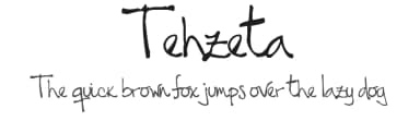 Tehzeta by Melissa Thereliz — Script Handwritten Font — thumbnail 1