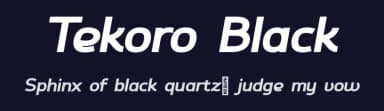 Tekoro Black by VPcreativeshop — Sans Serif Font — thumbnail 2