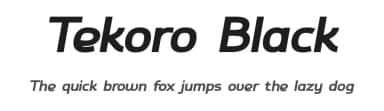 Tekoro Black by VPcreativeshop — Sans Serif Font — thumbnail 1