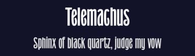 Telemachus by Typodermic Fonts — Sans Serif Font — thumbnail 2
