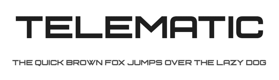 Telematic by Chequered Ink — Sans Serif Font