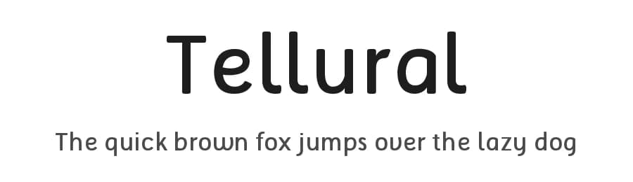 Tellural by Lauren Thompson — Sans Serif Font