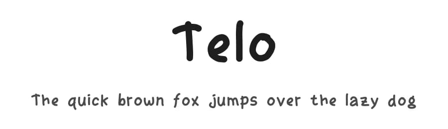 Telo by adhie — Script Handwritten Font