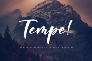Tempe! Script Font by Khurasan — Script Handwritten Font — thumbnail 1