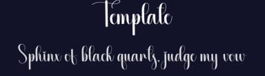 Template by Scratchones — Script Handwritten Font — thumbnail 2