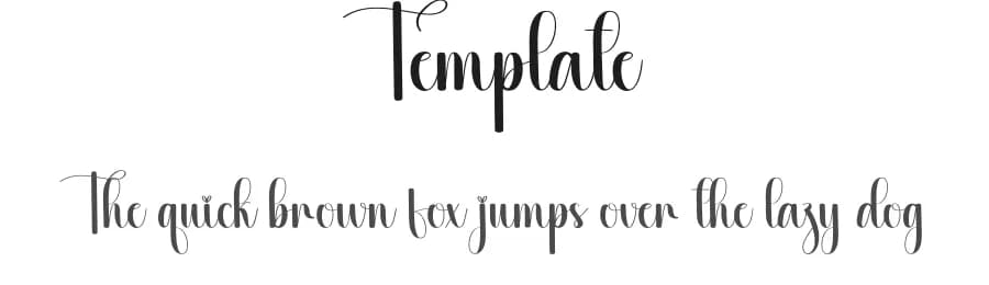 Template by Scratchones — Script Handwritten Font