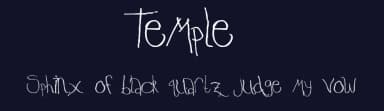 Temple by Jason Thorpe — Script Handwritten Font — thumbnail 2