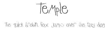 Temple by Jason Thorpe — Script Handwritten Font — thumbnail 1