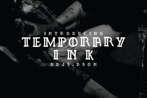 Temporary Ink Font by Hdjs.design — Script Handwritten Font