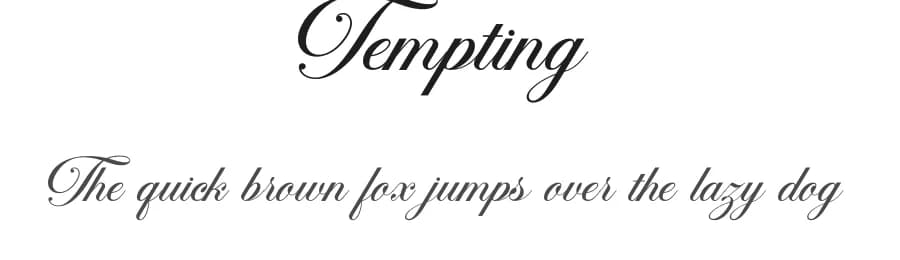 Tempting by RGB Studio — Script Handwritten Font