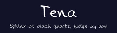 Tena by Sasa Pul — Script Handwritten Font — thumbnail 2