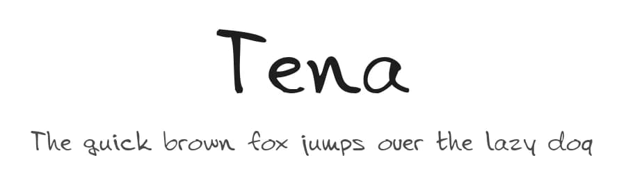 Tena by Sasa Pul — Script Handwritten Font