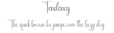 Tendency by Andi Moz — Script Handwritten Font — thumbnail 1