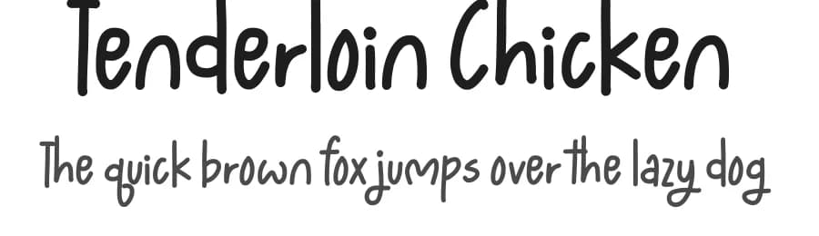 Tenderloin Chicken by JSH creates — Script Handwritten Font