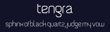 Tengra by Jacob King — Sans Serif Font — thumbnail 2