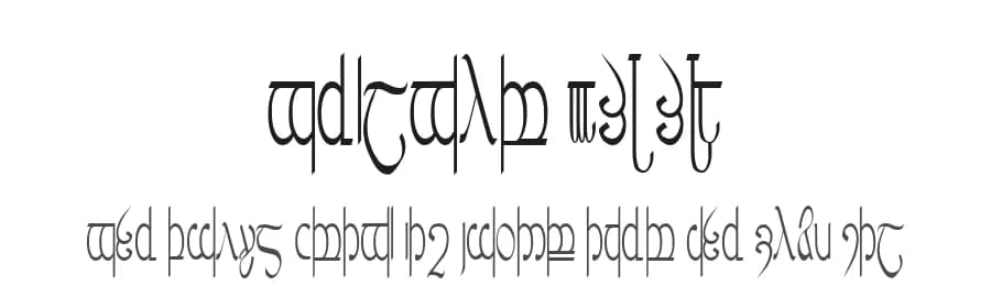 Tengwar 3+4+5 by Paulo Alberto Otto — Dingbats Font