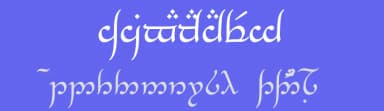 Tengwar Annatar by Johan Winge — Dingbats Font — thumbnail 3