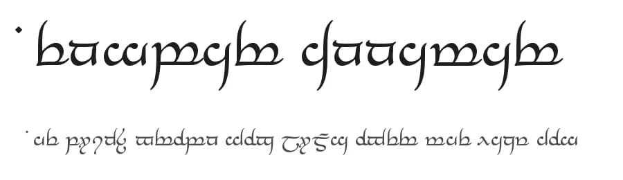 Tengwar Annatar by Johan Winge — Dingbats Font