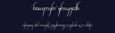 Tengwar Cursive by Harri Perälä — Dingbats Font — thumbnail 2