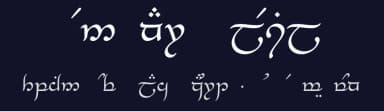 Tengwar Elesil by Noah K. — Dingbats Font — thumbnail 2