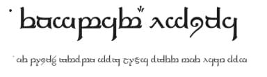 Tengwar Elfica by Enrique Mombello — Dingbats Font — thumbnail 1