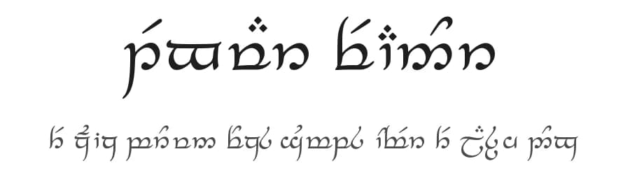 Tengwar Feanor by Stuart Carter — Dingbats Font
